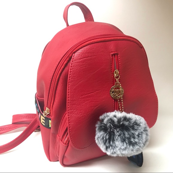 red backpack small